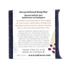 Load image into Gallery viewer, Black Currant &amp; Vanilla with Activated Charcoal - Ocean Mineral Soap
