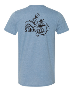 Octopus - Heather Indigo Blue Stay Salt Tee