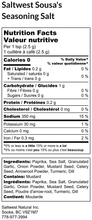 Load image into Gallery viewer, Sousa’s Seasoning Salt 115g