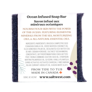 Black Currant & Vanilla with Activated Charcoal - Ocean Mineral Soap