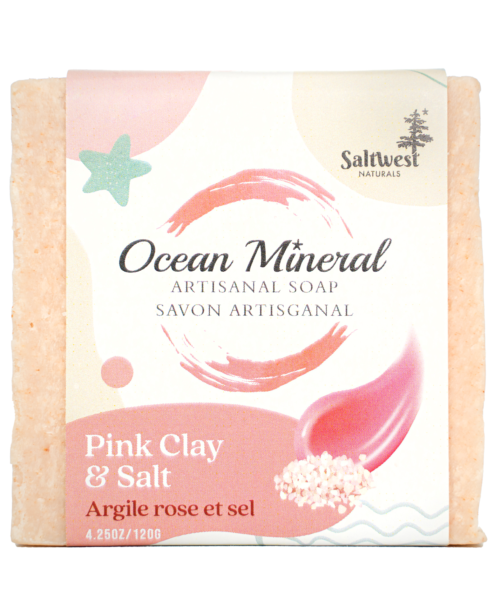 Rose Clay & Pink Salt - Ocean Mineral Infused Soap