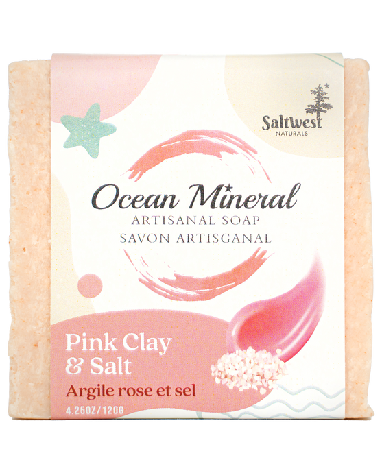 Rose Clay & Pink Salt - Ocean Mineral Infused Soap