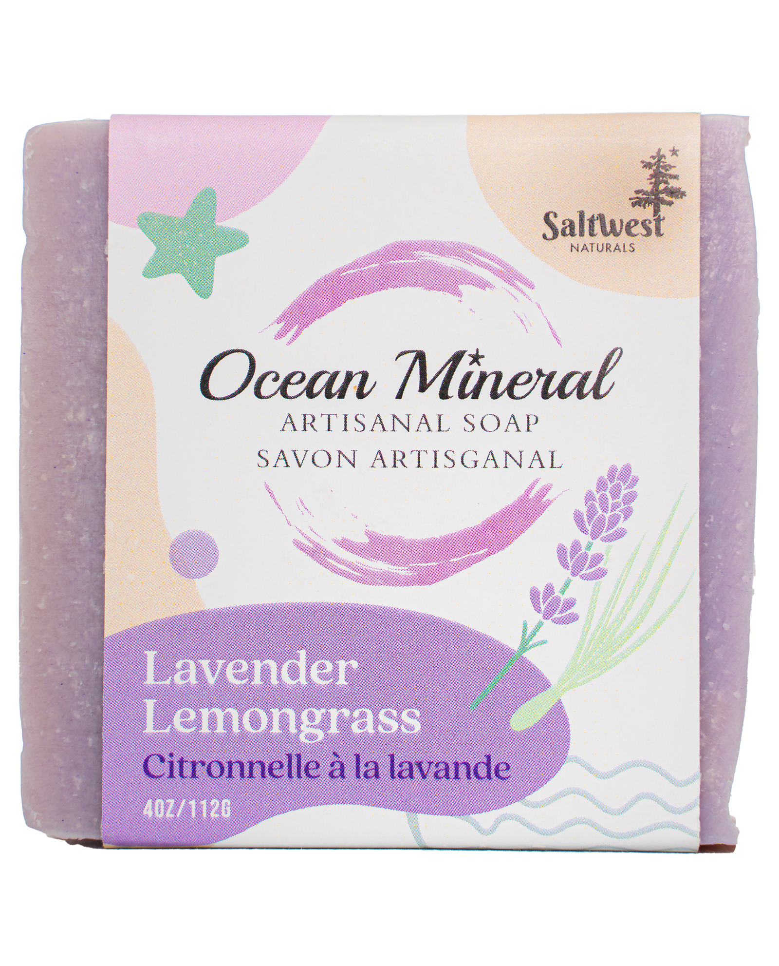 Lavender Lemongrass - Ocean Mineral Infused Soap