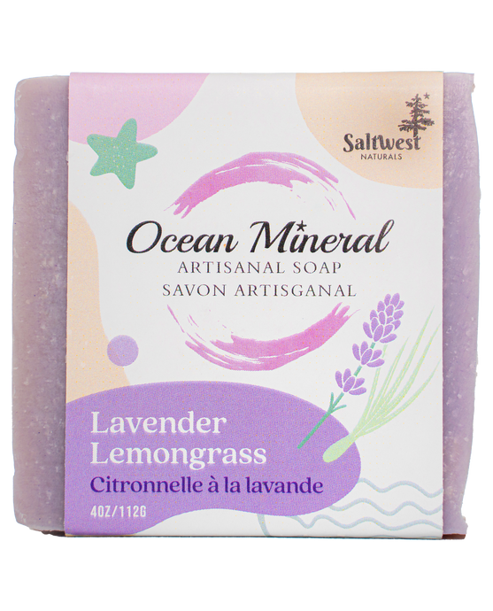 Lavender Lemongrass - Ocean Mineral Infused Soap