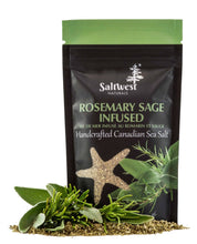 Load image into Gallery viewer, Rosemary Sage Infused Sea Salt